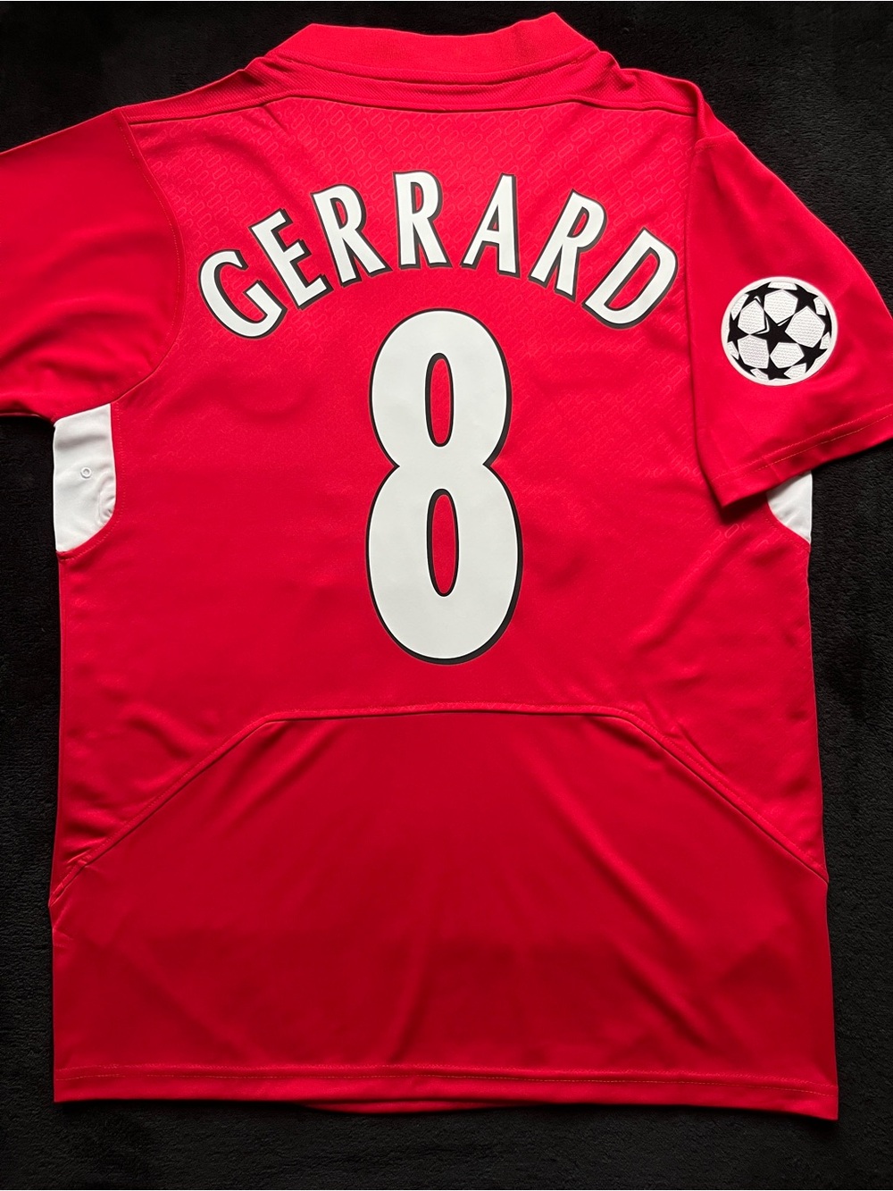 Gerrard #8 Soccer Jersey Retro 2004/2005 Home England UCL Final